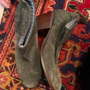 TOMS olive bootie